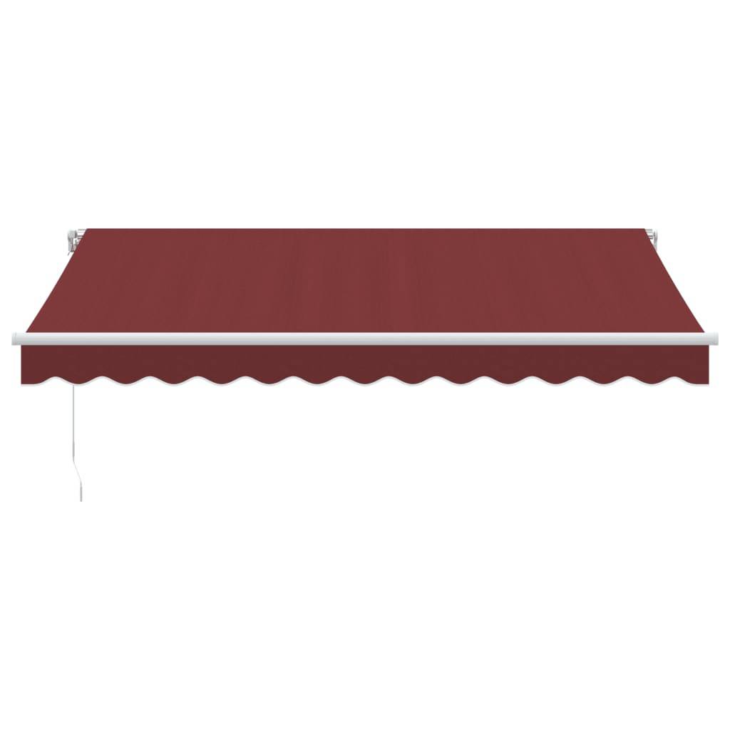 vidaXL Markise Manuell Weinrot 350x250 cm