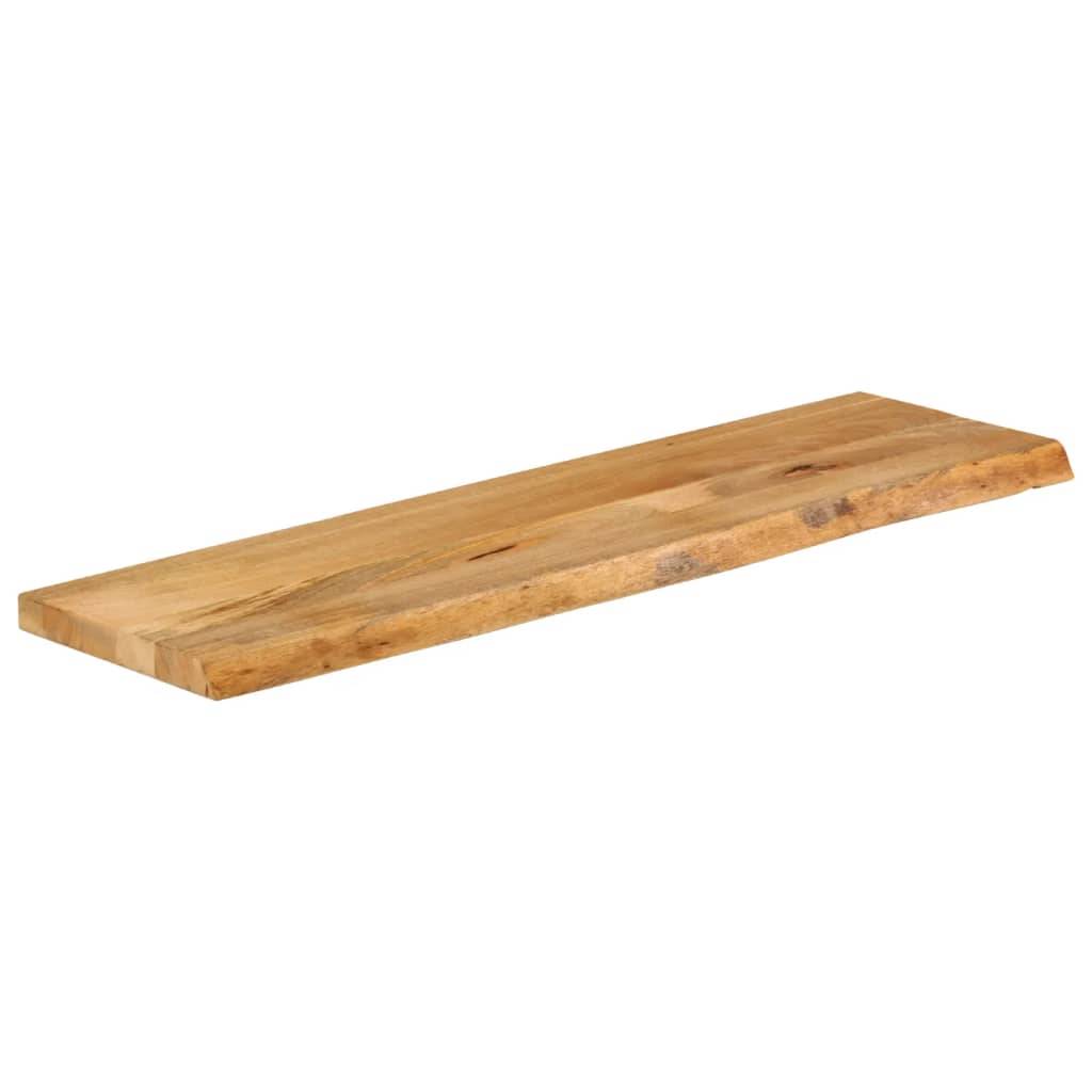 vidaXL Tischplatte mit Baumkante 120x30x2,5 cm Massivholz Mango