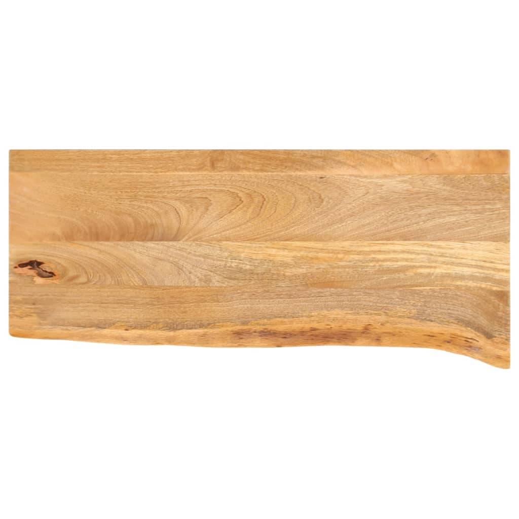 vidaXL Tischplatte mit Baumkante 80x40x2,5 cm Massivholz Mango