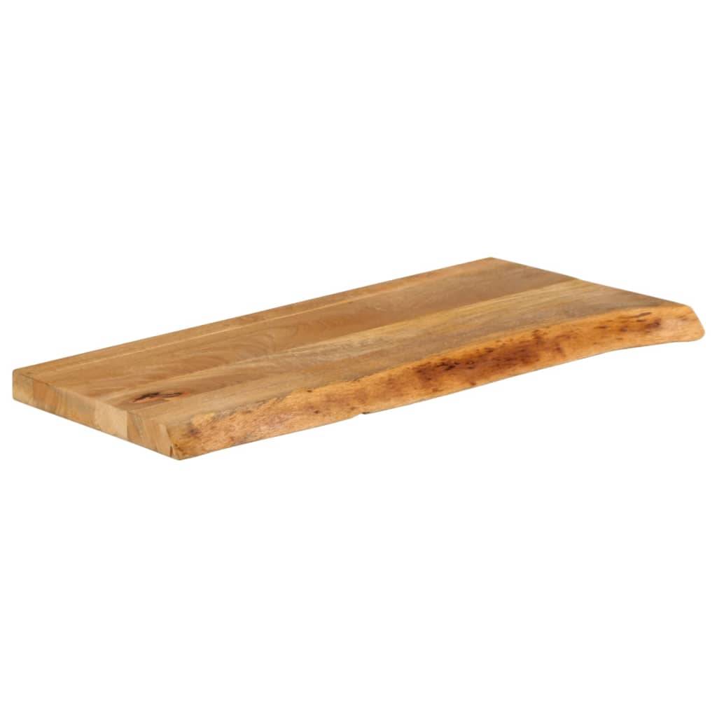 vidaXL Tischplatte mit Baumkante 80x40x2,5 cm Massivholz Mango