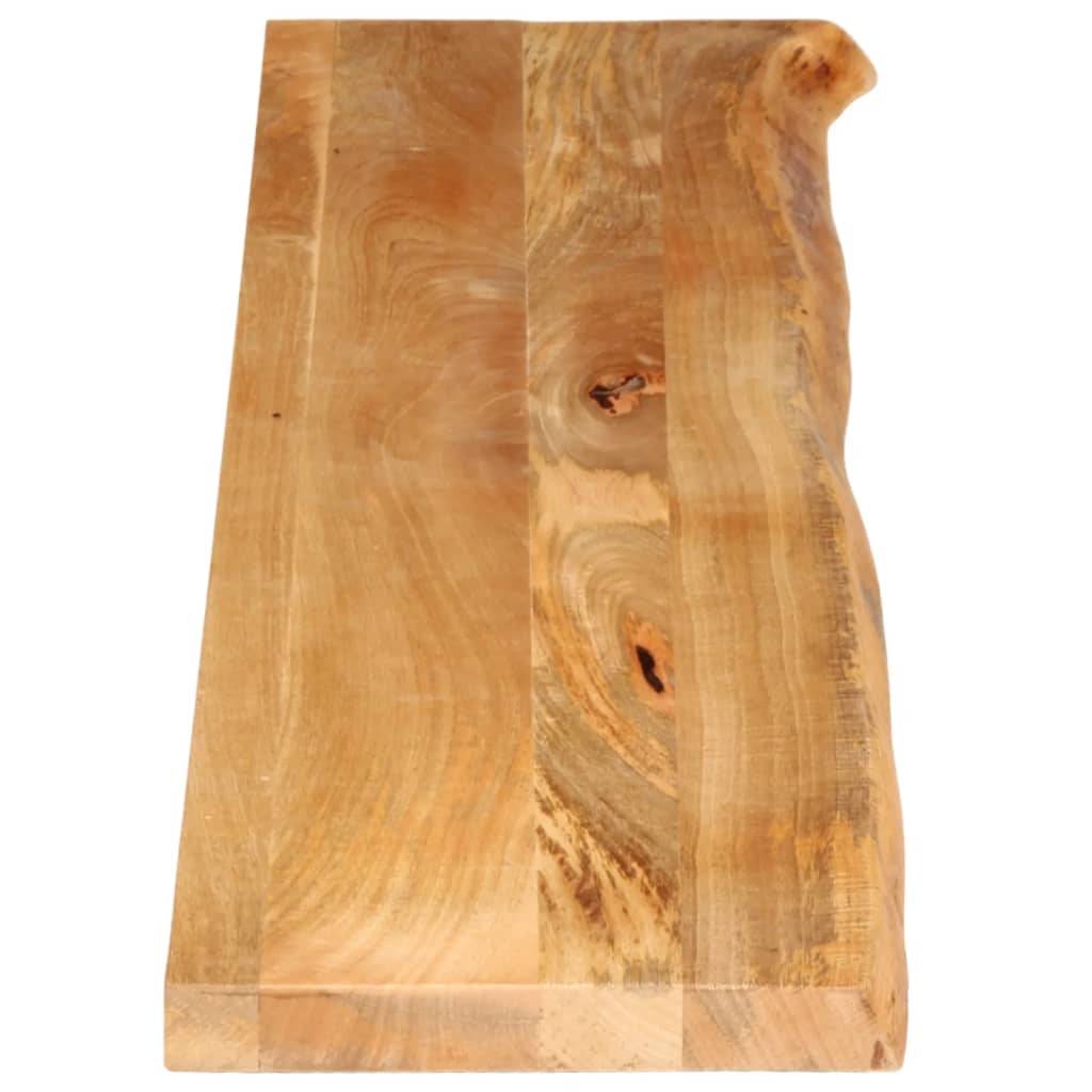 vidaXL Tischplatte mit Baumkante 160x40x3,8 cm Massivholz Mango