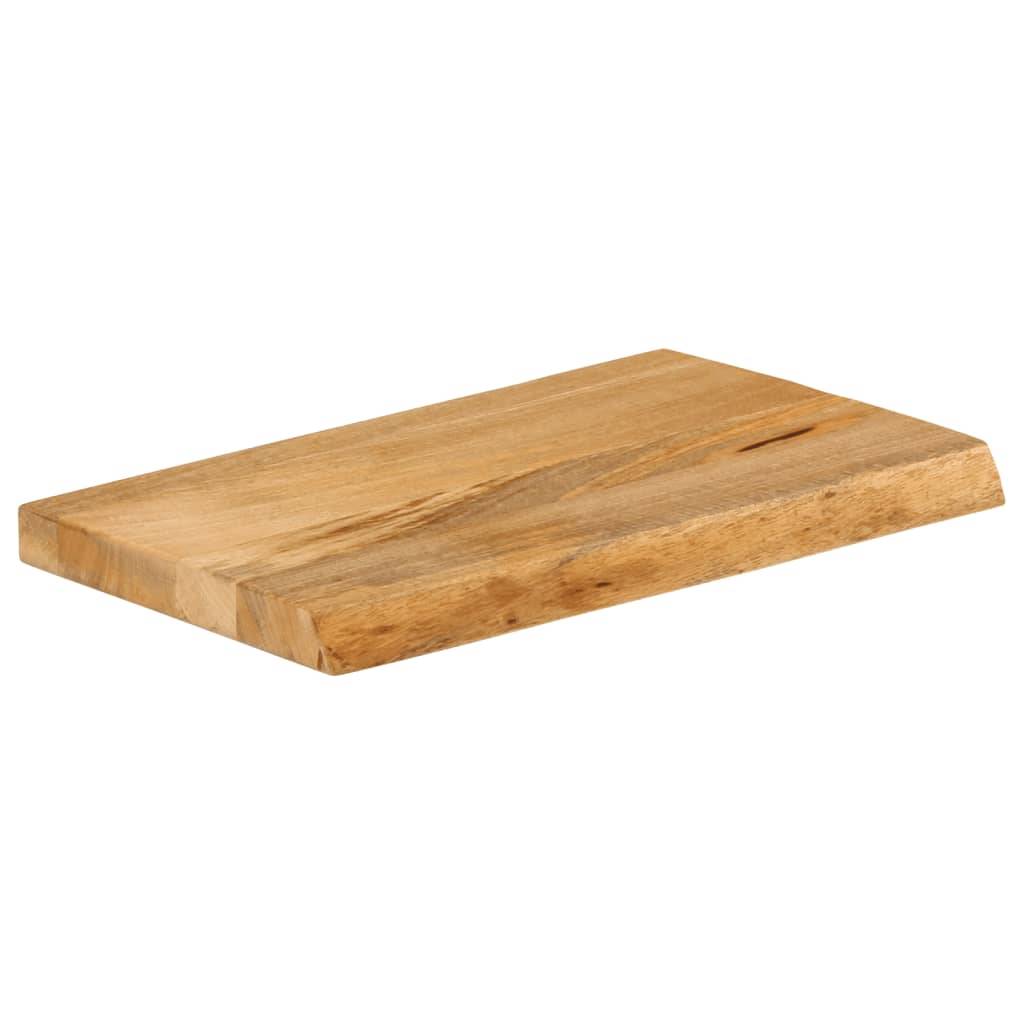 vidaXL Tischplatte mit Baumkante 60x40x2,5 cm Massivholz Mango