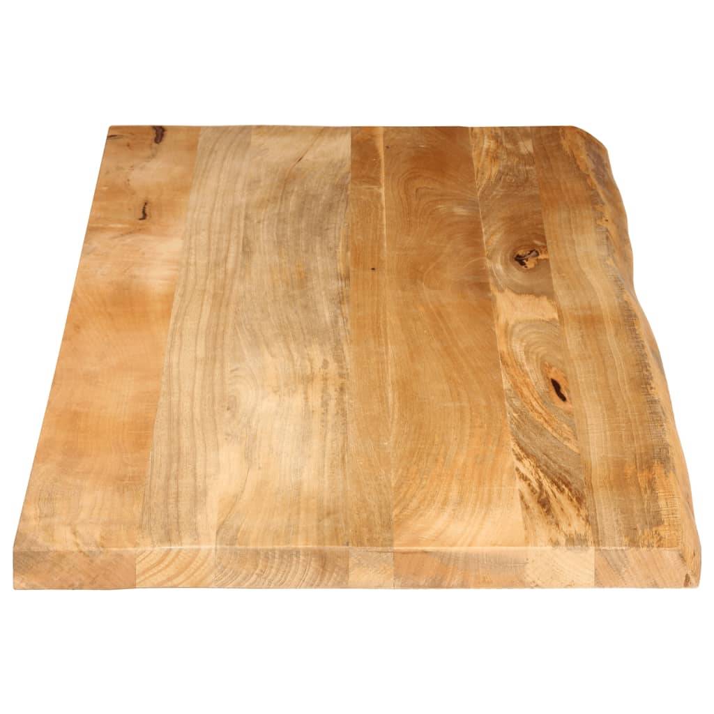vidaXL Tischplatte mit Baumkante 140x60x3,8 cm Massivholz Mango