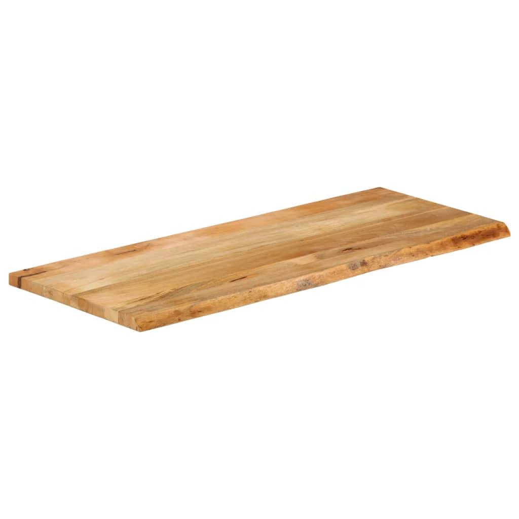 vidaXL Tischplatte mit Baumkante 140x60x3,8 cm Massivholz Mango