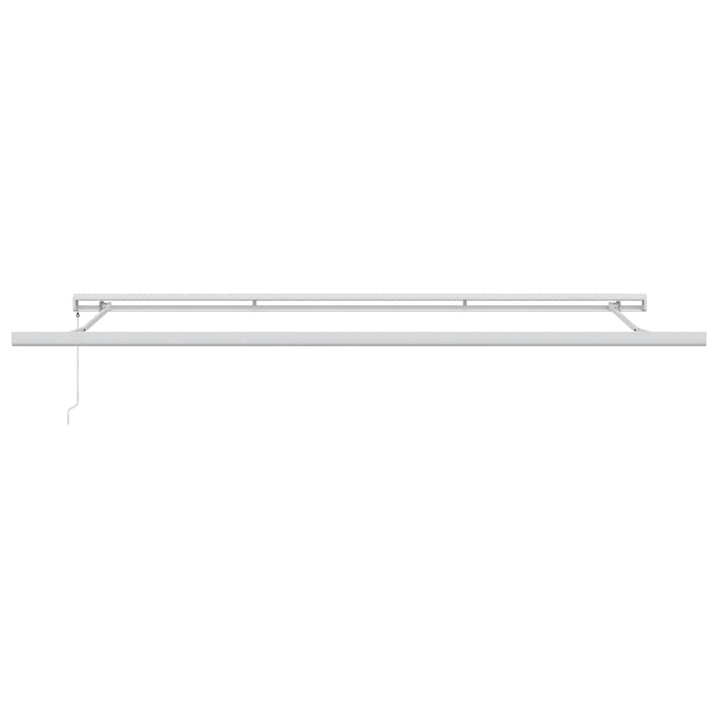 vidaXL Markise Manuell Weinrot 450x300 cm
