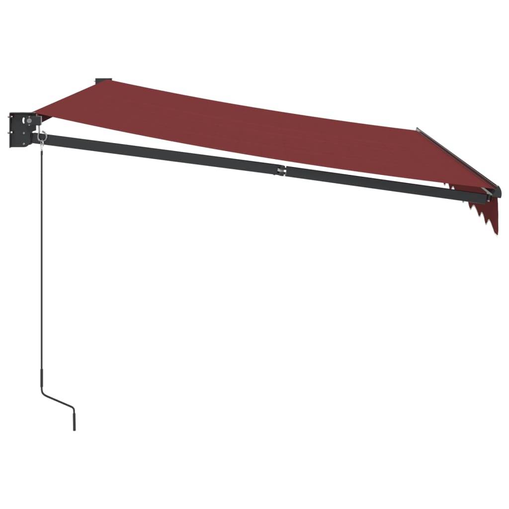 vidaXL Markise Manuell Weinrot 300x250 cm
