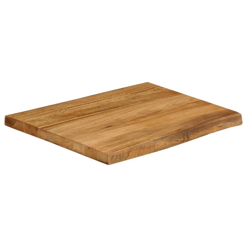vidaXL Tischplatte mit Baumkante 60x60x2,5 cm Massivholz Mango