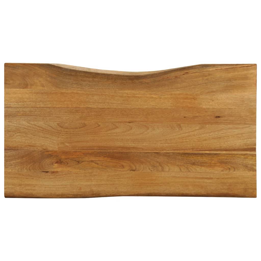 vidaXL Tischplatte mit Baumkante 100x60x3,8 cm Massivholz Mango