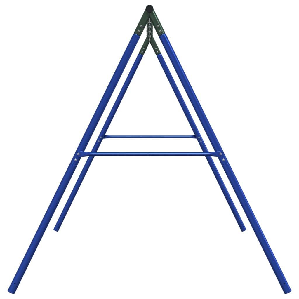 vidaXL Schaukelgestell mit 6 Haken Blau Stahl