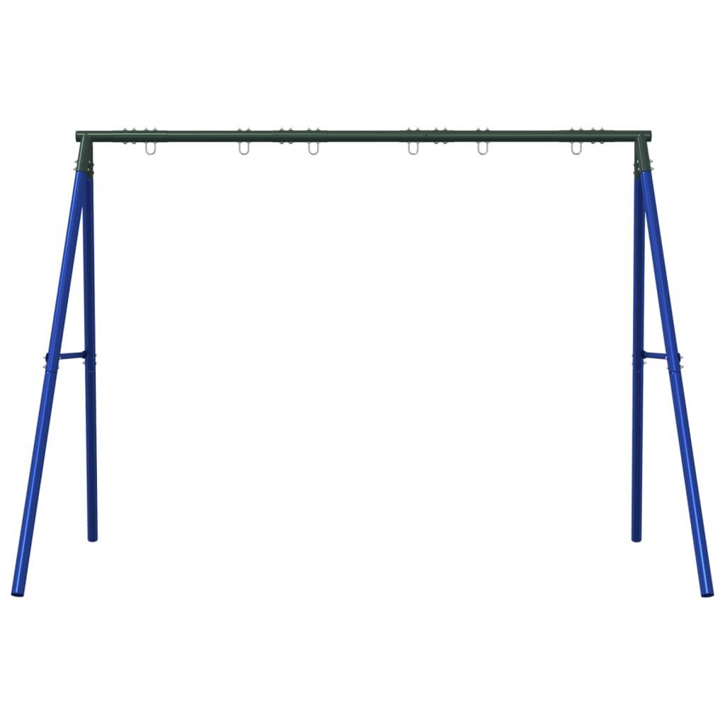 vidaXL Schaukelgestell mit 6 Haken Blau Stahl