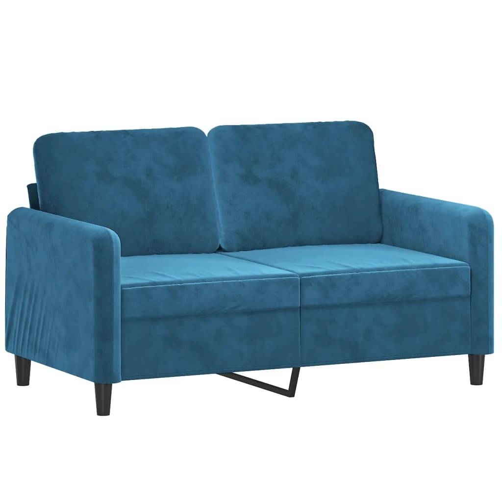 vidaXL 3-tlg. Sofagarnitur Blau Samt