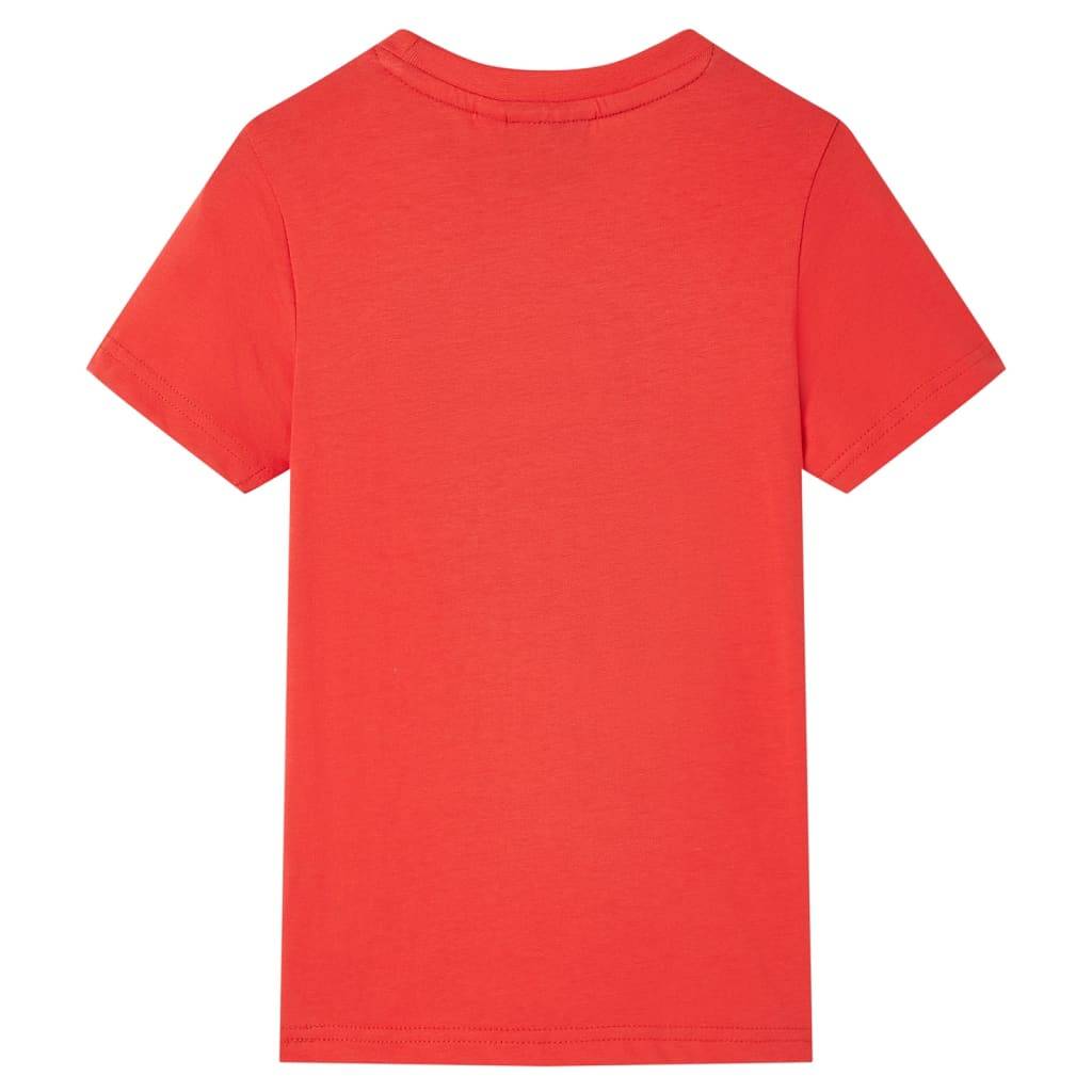Kinder-Kurzarmshirt Rot 128