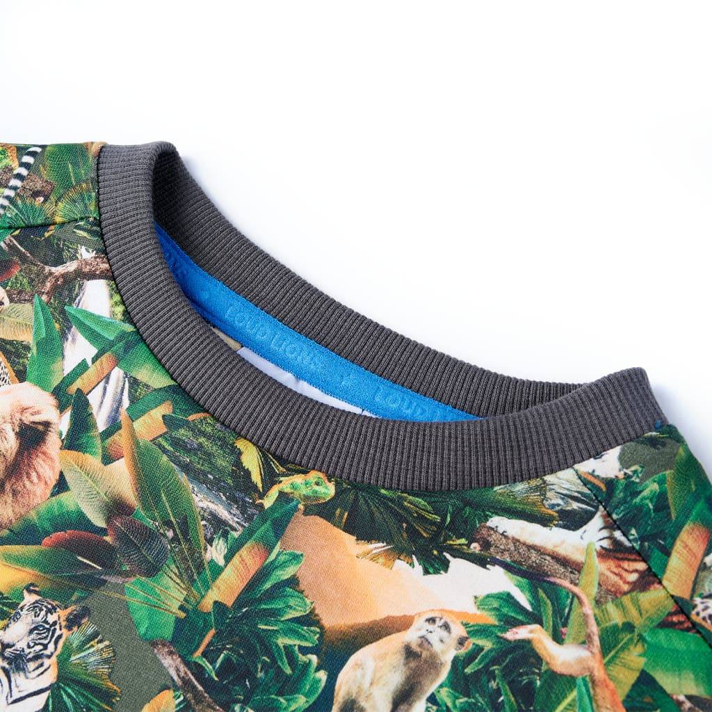 Kinder-Sweatshirt Dschungel-Motiv 116