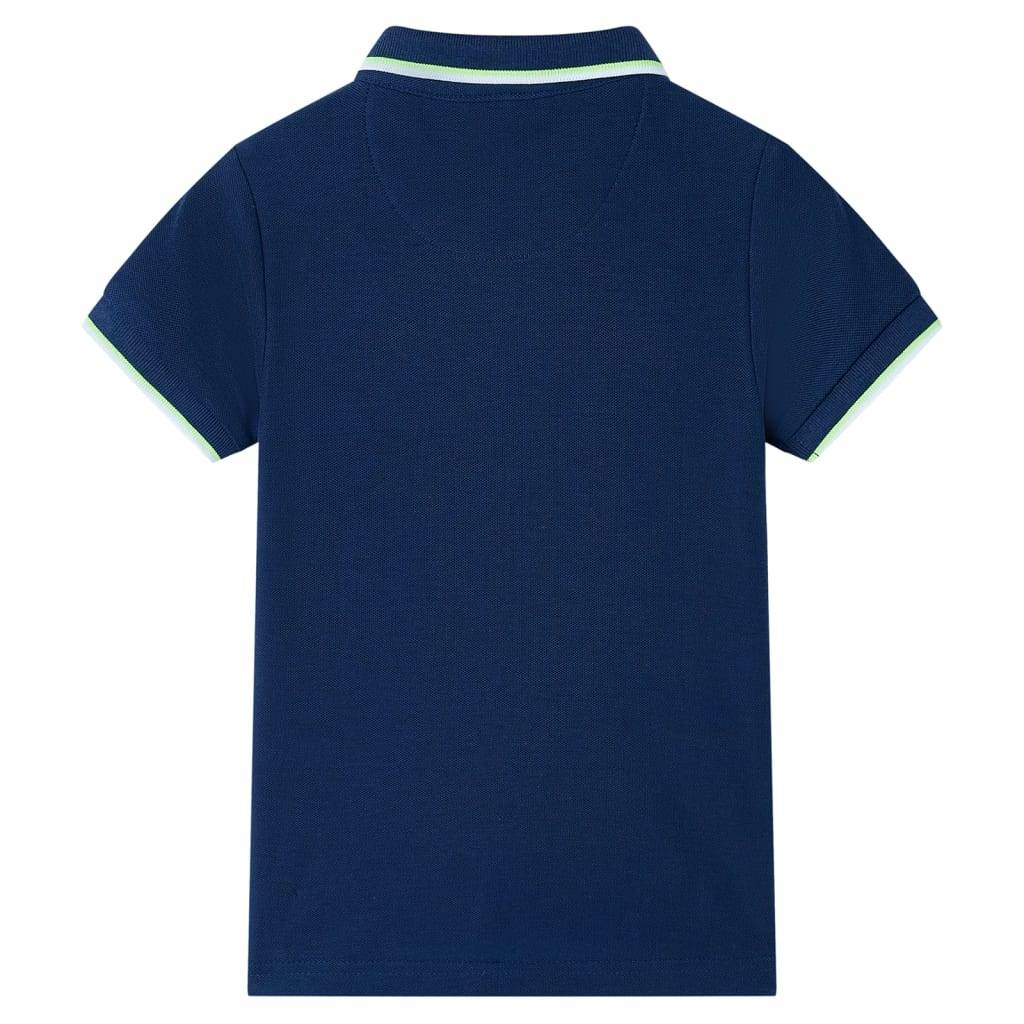 Kinder-Poloshirt Marineblau 128