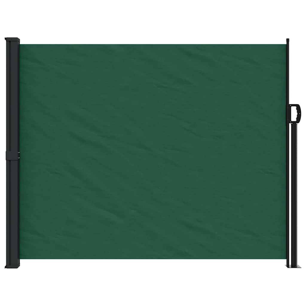 vidaXL Seitenmarkise Ausziehbar Dunkelgrün 170x300 cm