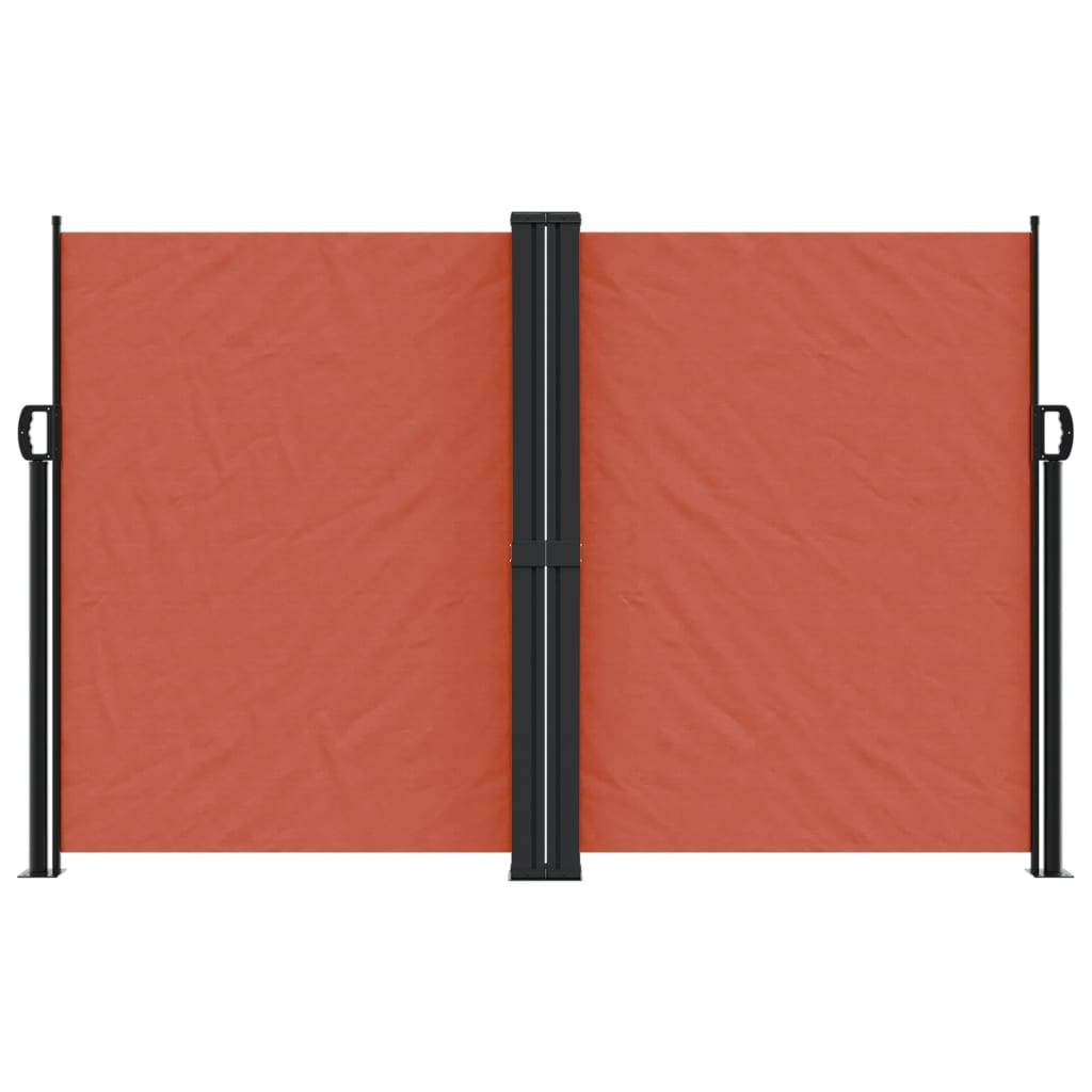vidaXL Seitenmarkise Ausziehbar Terrakottarot 160x1200 cm