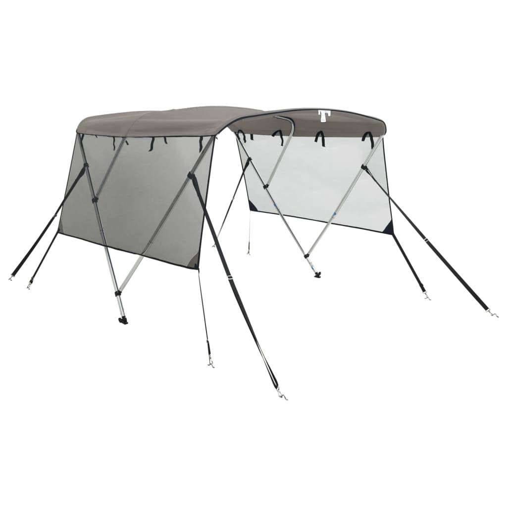 vidaXL 3-Bow Bimini-Top mit Mesh-Seitenteilen 183x(154-167)x137 cm