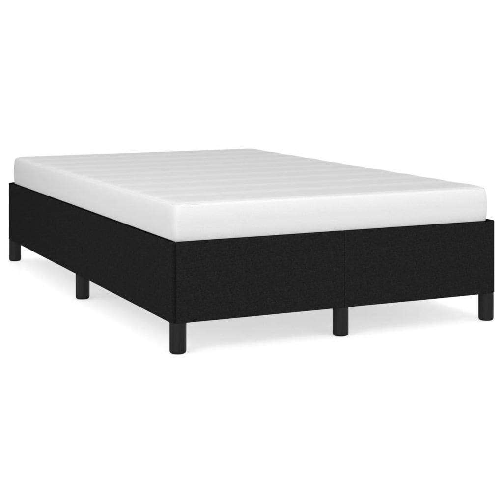 vidaXL Bettgestell ohne Matratze Schwarz 120x190 cm Stoff