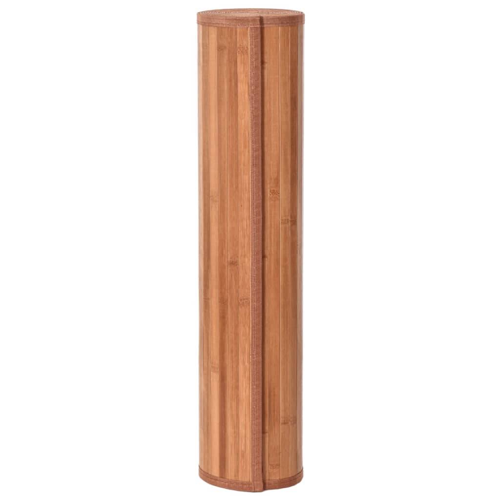 vidaXL Teppich Rechteckig Braun 60x400 cm Bambus