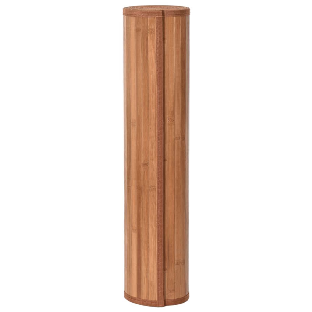 vidaXL Teppich Rechteckig Natur 70x200 cm Bambus