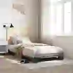 vidaXL Massivholzbett mit Kopfteil Grau 100x200 cm Kiefer vidaXL Massivholzbett mit Kopfteil Grau 100x200 cm Kiefer