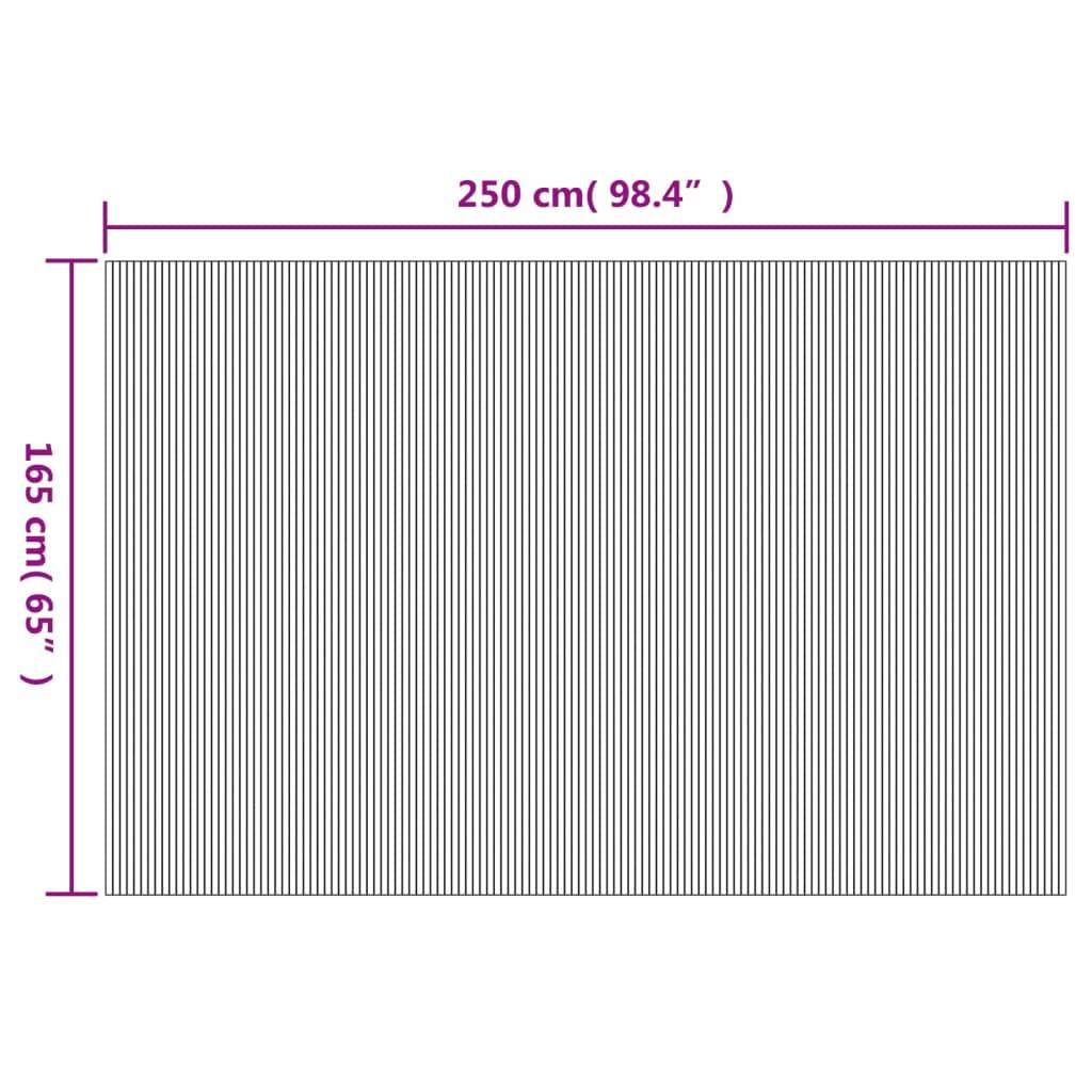 vidaXL Paravent Schwarz 165x250 cm Bambus