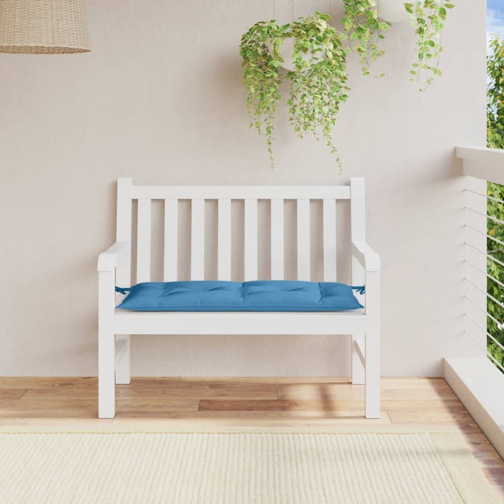 vidaXL Gartenbank-Auflage Melange Blau 100x50x7 cm Stoff