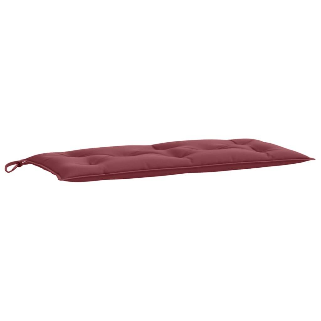 vidaXL Gartenbank-Auflage Melange Weinrot 100x50x7 cm Stoff