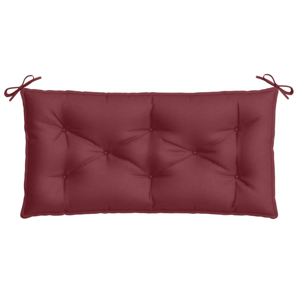 vidaXL Gartenbank-Auflage Melange Weinrot 100x50x7 cm Stoff