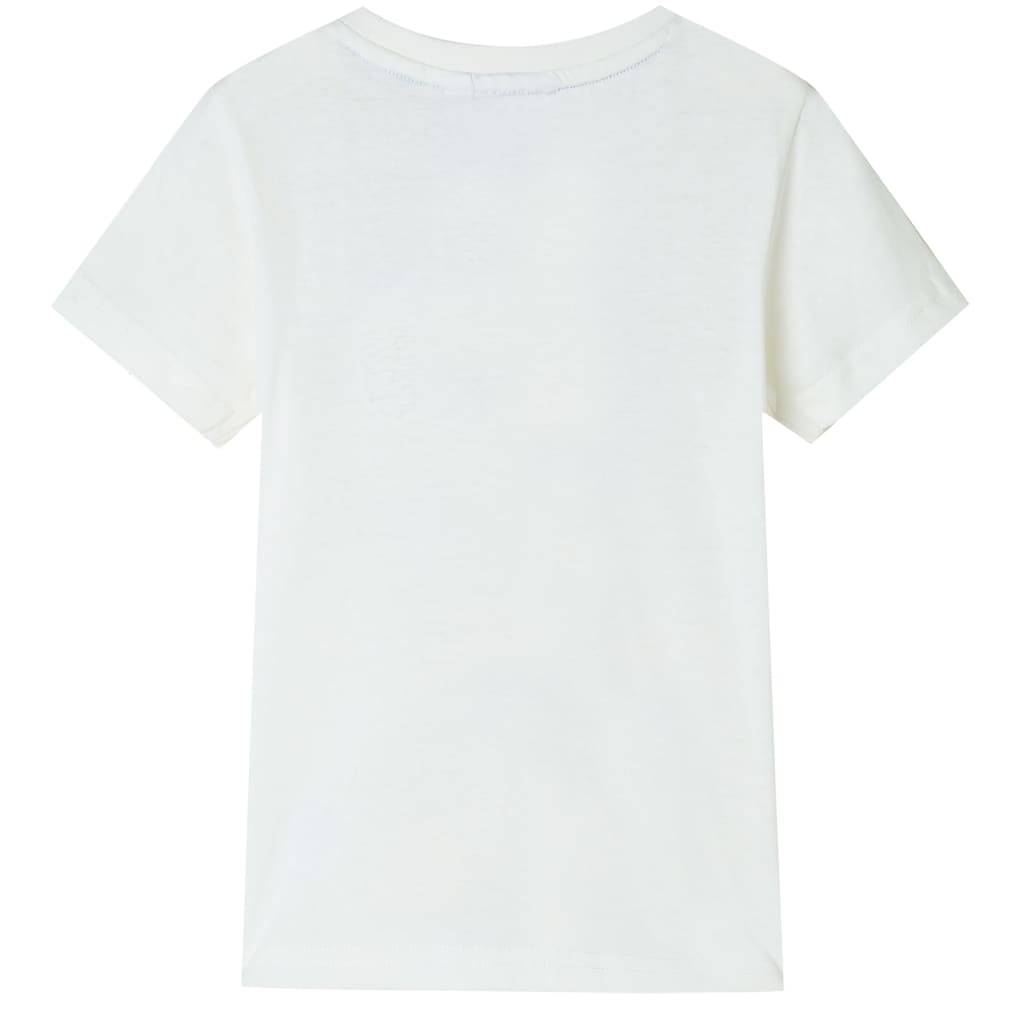 Kinder-T-Shirt Ecru 128