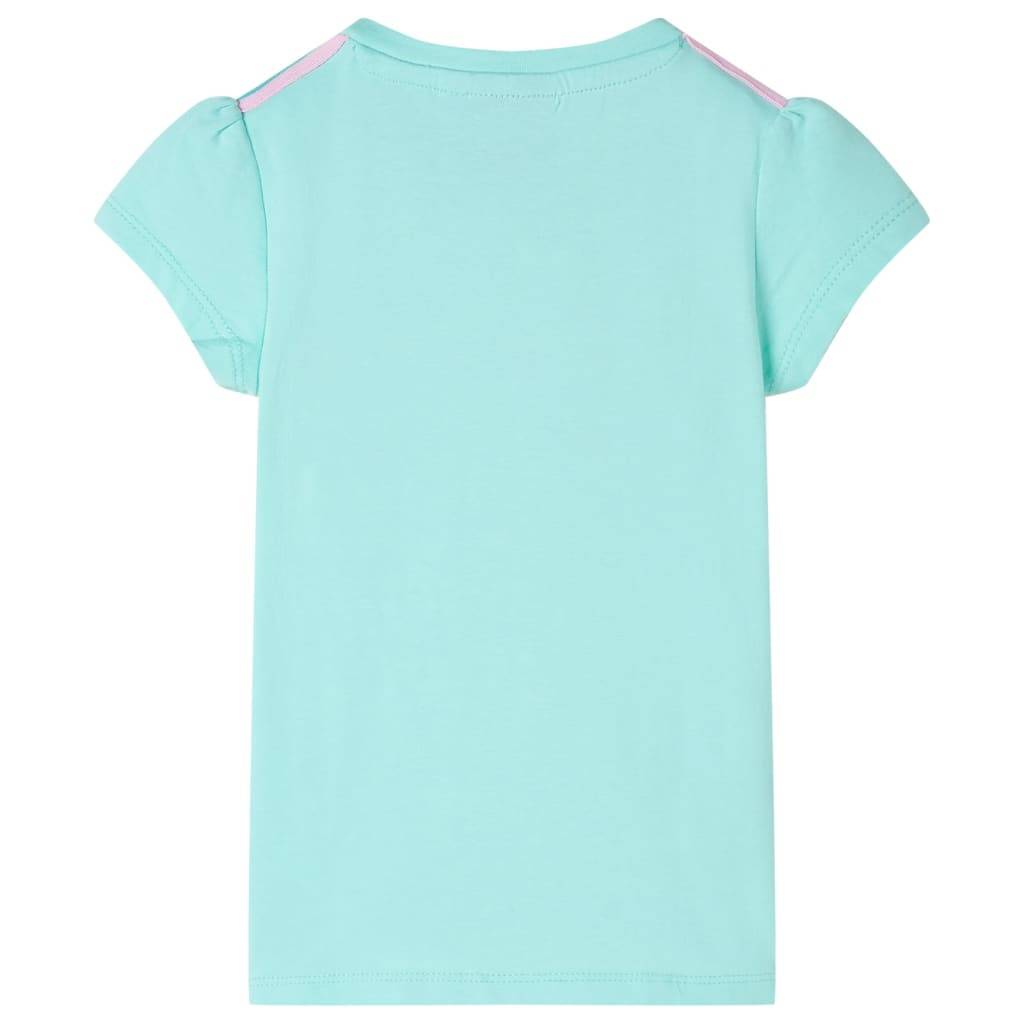 Kinder-T-Shirt Helles Minzgrün 116