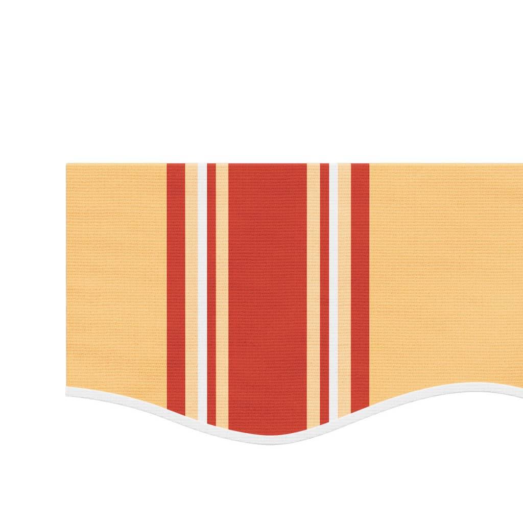 vidaXL Markisenvolant Gelb und Orange Gestreift 4,5 m