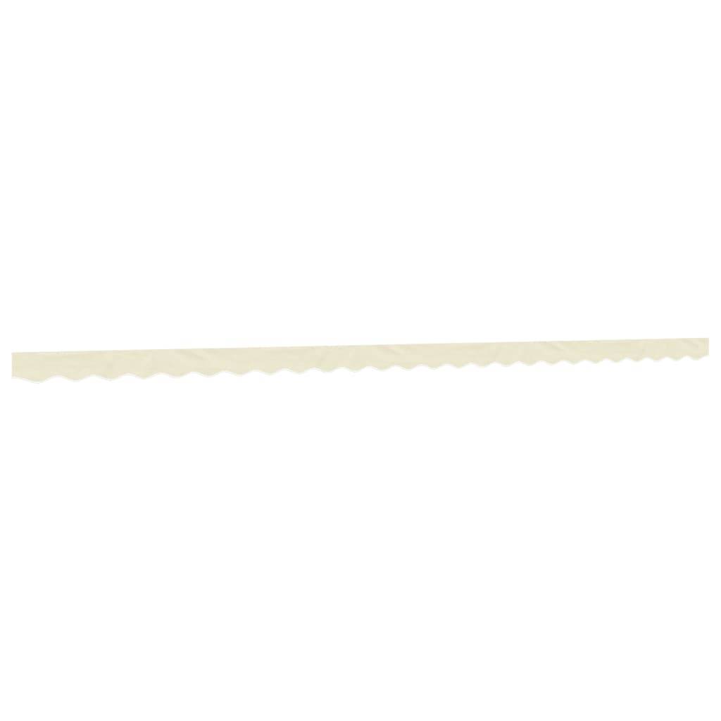 vidaXL Markisenvolant Creme Gestreift 6 m