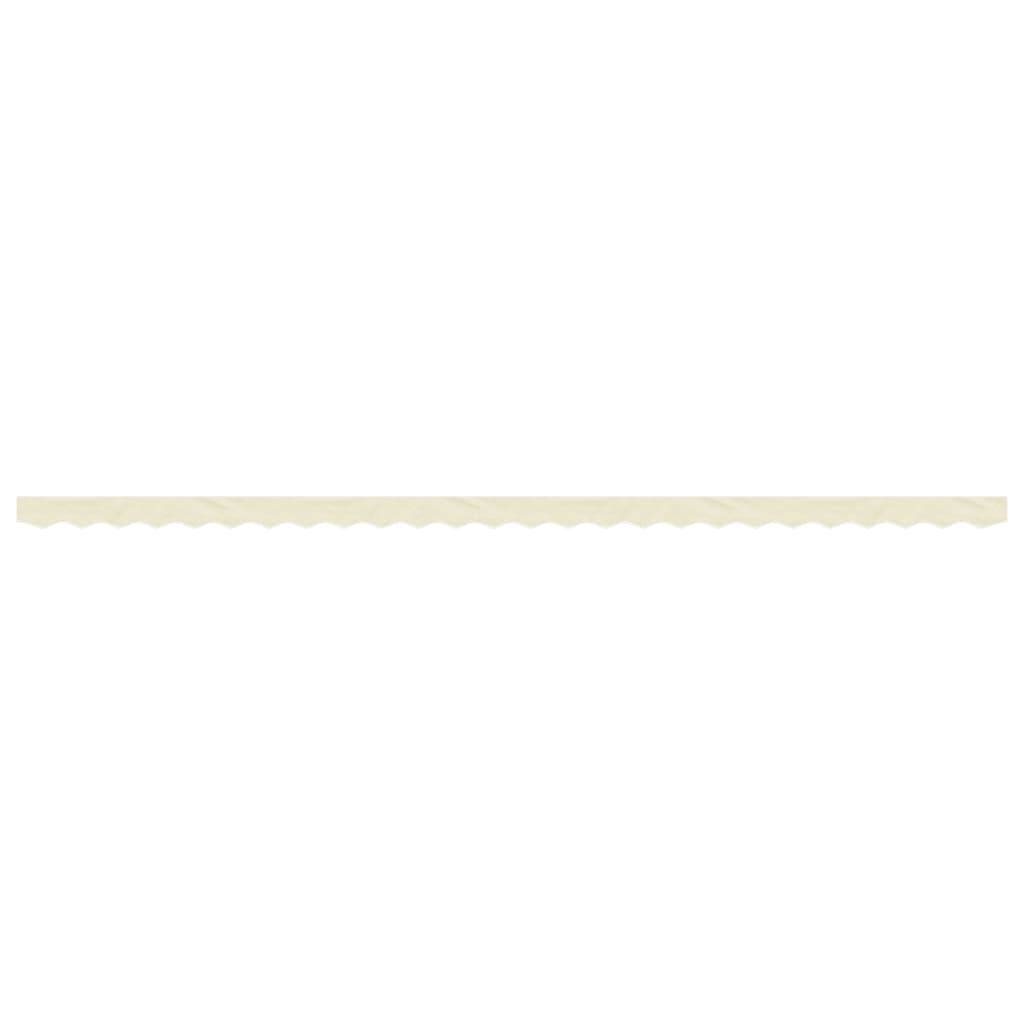 vidaXL Markisenvolant Creme Gestreift 6 m