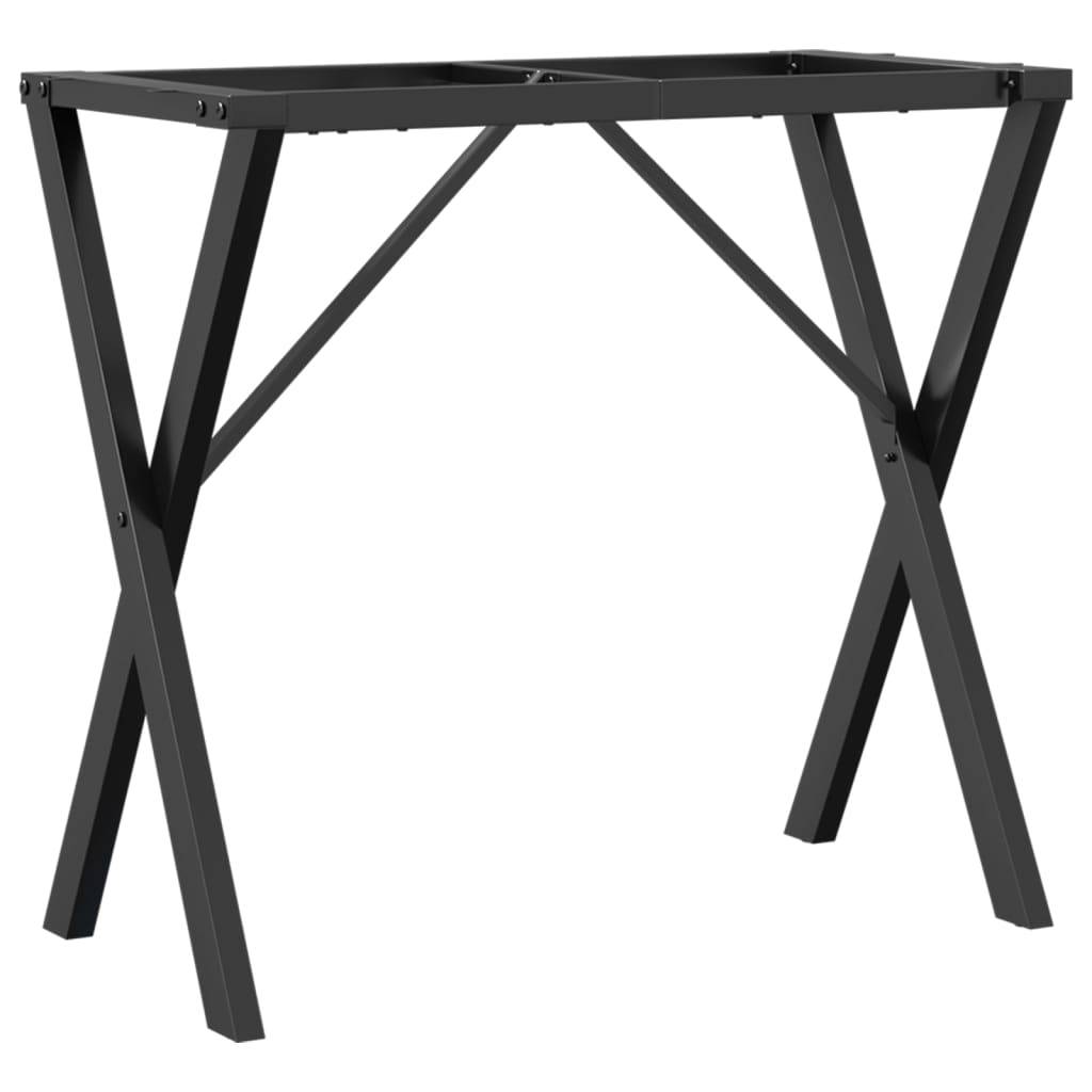 vidaXL Esstisch-Gestell in X-Form 80x40x73 cm Stahl