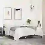 vidaXL Bettgestell Braun Eichen-Optik 160x200 cm Holzwerkstoff Metall vidaXL Bettgestell Braun Eichen-Optik 160x200 cm Holzwerkstoff Metall