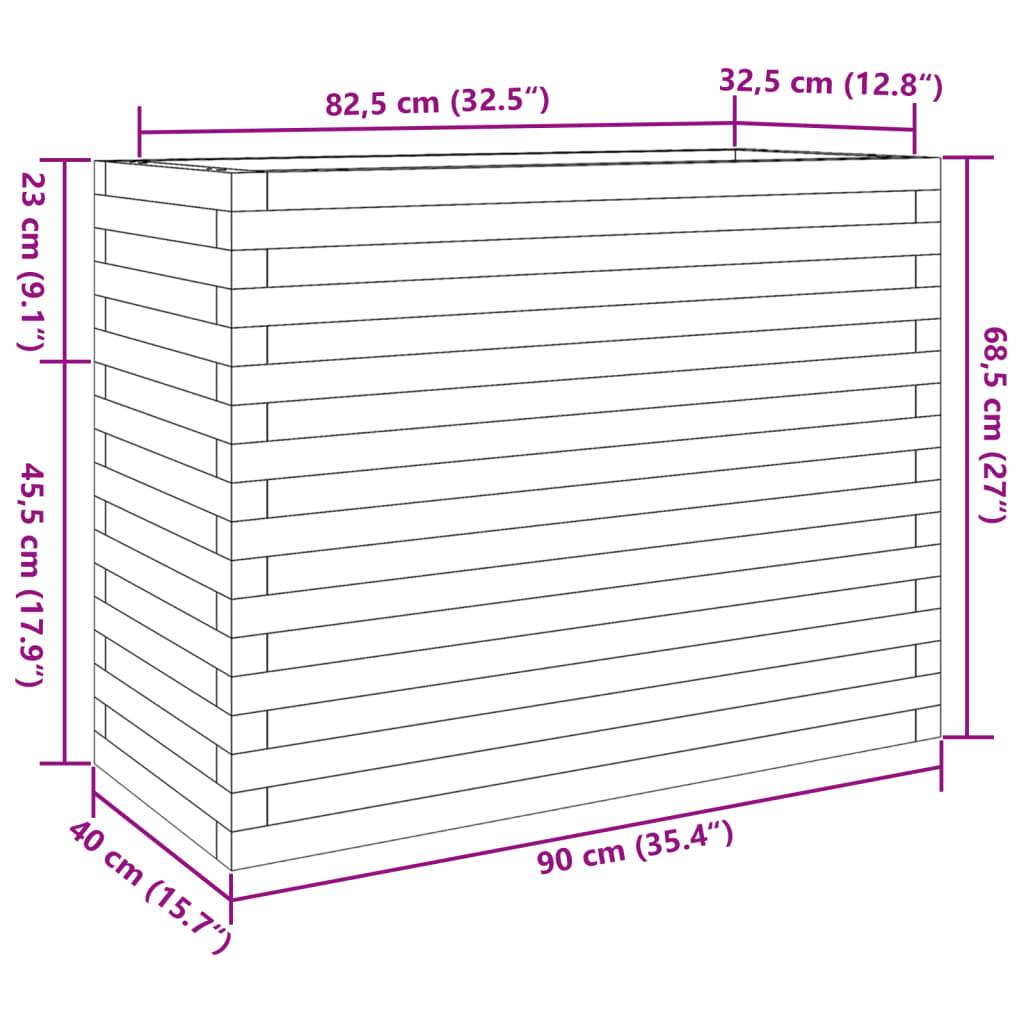 vidaXL Pflanzkübel 90x40x68,5 cm Kiefernholz Imprägniert