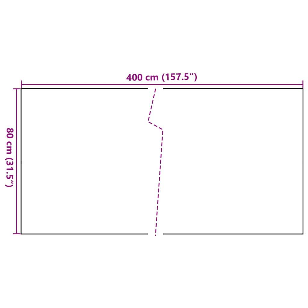 vidaXL Balkon-Sichtschutz Anthrazit 400x80 cm Poly Rattan