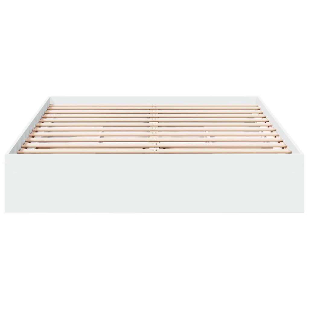 vidaXL Bettgestell mit Schubladen Weiß 160x200 cm Holzwerkstoff