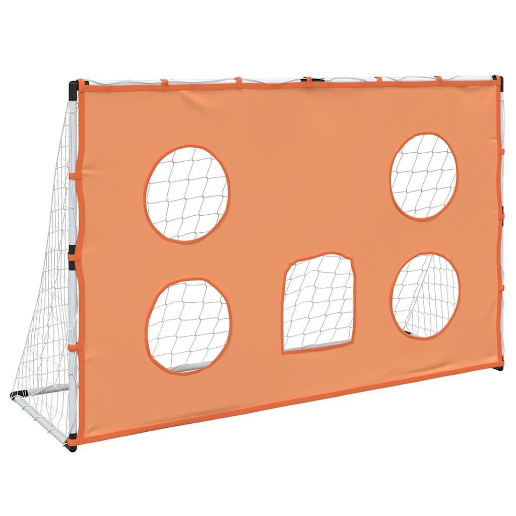 vidaXL Fußballtor für Kinder mit Zielmatte und Ball 182x62x118 cm