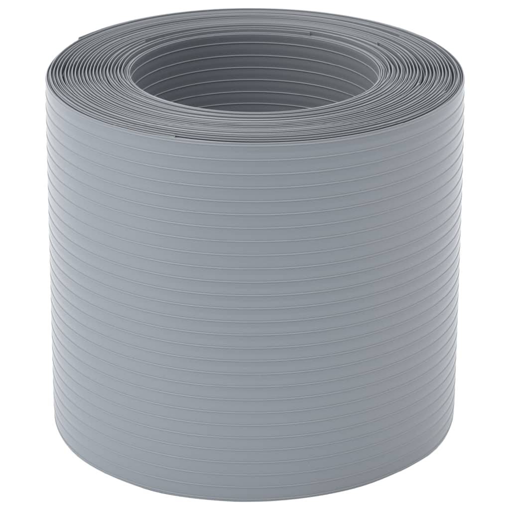 vidaXL Sichtschutzstreifen 10 Stk. Grau 252,5x19 cm PVC