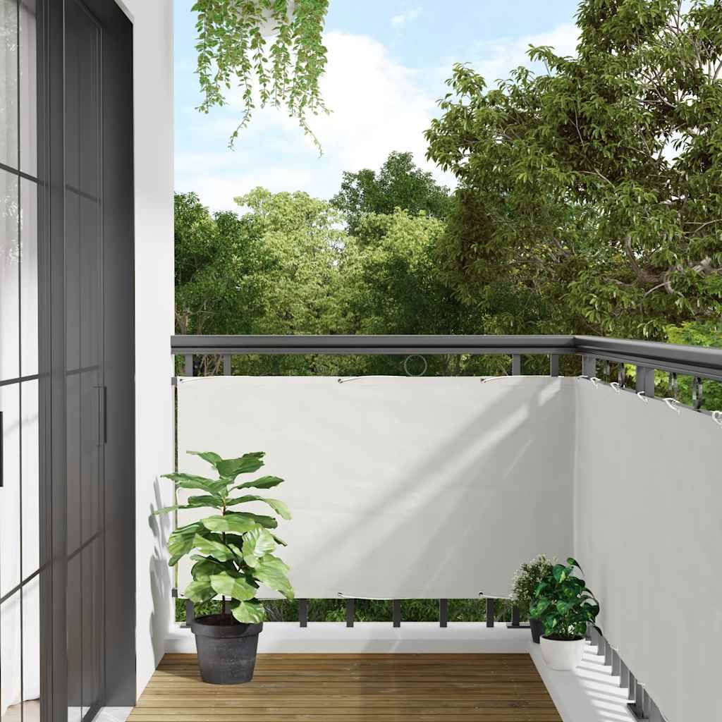 vidaXL Balkon-Sichtschutz Weiß 400x120 cm PVC