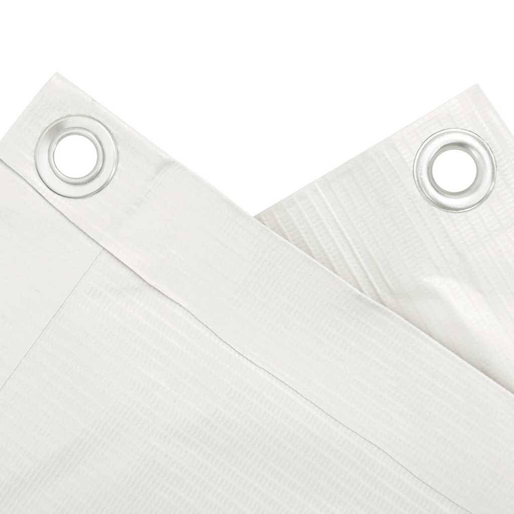 vidaXL Balkon-Sichtschutz Weiß 600x75 cm PVC