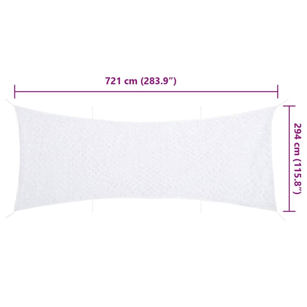 vidaXL Tarnnetz mit Aufbewahrungstasche 721x294 cm Weiß