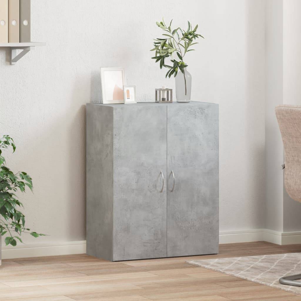 vidaXL Aktenschrank Betongrau 60x32x77,5 cm Holzwerkstoff