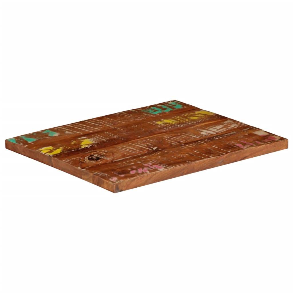 vidaXL Tischplatte 60x50x3,8 cm Rechteckig Altholz Massiv