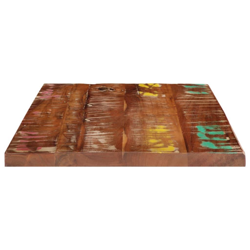 vidaXL Tischplatte 60x50x2,5 cm Rechteckig Altholz Massiv
