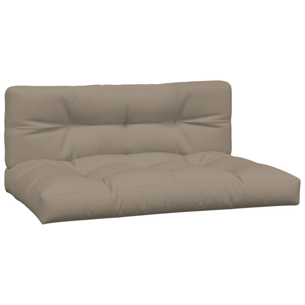 vidaXL Garten-Mittelsofas aus Paletten 2 Stk. mit Kissen Akazienholz