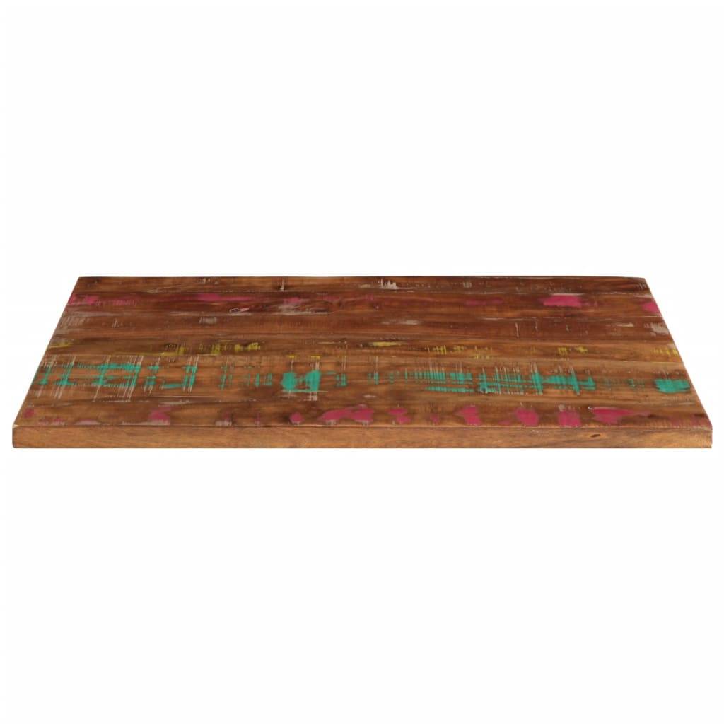 vidaXL Tischplatte 90x60x3,8 cm Rechteckig Altholz Massiv