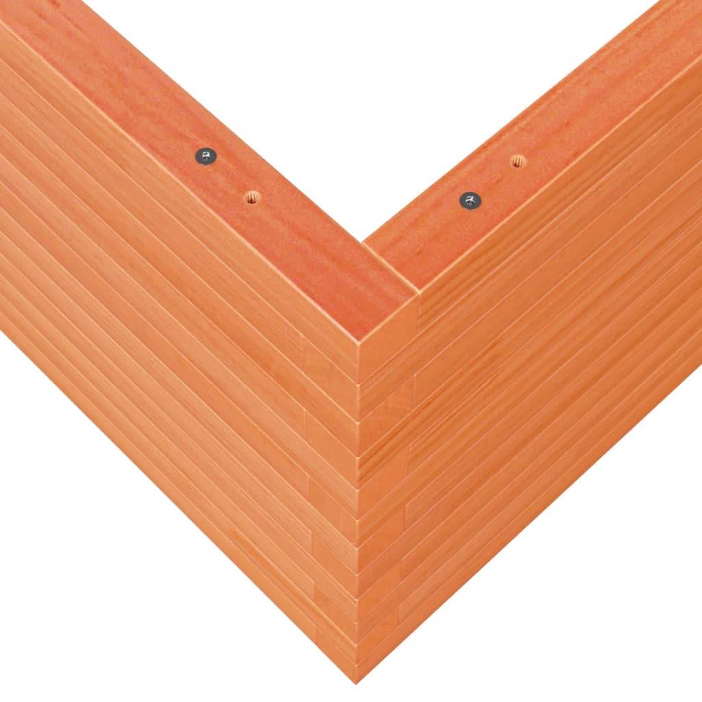 vidaXL Pflanzkübel Wachsbraun 90x90x46 cm Massivholz Kiefer